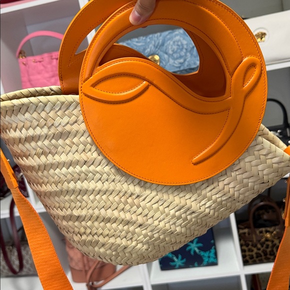 Christian Louboutin Small Biloumoon Basket Bag in Raffia - Picture 2 of 5
